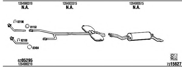 FONOS MB38004B Exhaust System